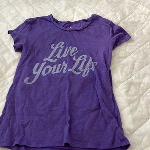 Purple live your life shirt